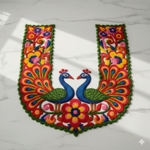 Twin Peacock Entrance Rangoli